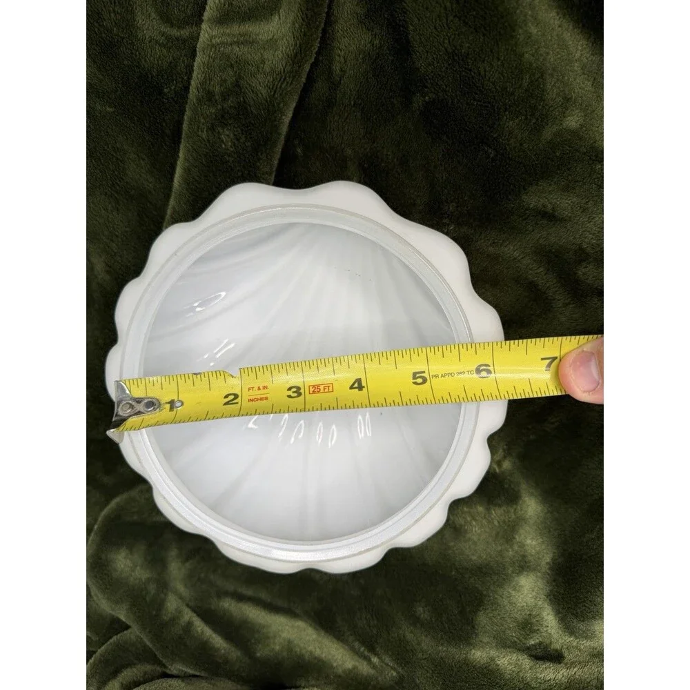 ART DECO FROSTED GLASS SLIP SHADE FOR SCONCE LIGHT SEASHELL Ocean Globe Only
